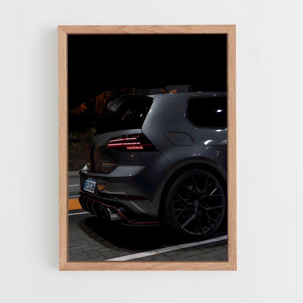 Poster Golf Noir – affiche Volkswagen (vue 4)